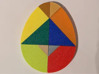 Tangram Magic Egg puzzle