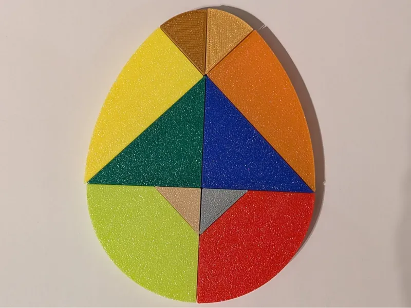 Tangram Magic Egg puzzle