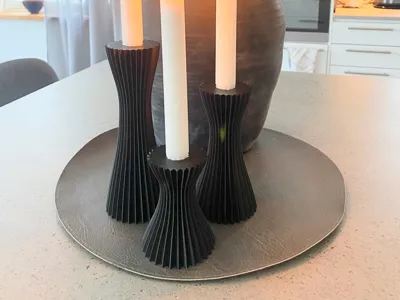 Nordic style candlesticks