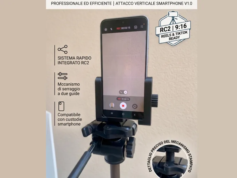 Attacco Manfrotto Verticale Universale Telefono 