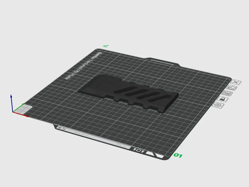 Print bed scraper (with ruler and logo)