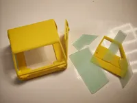 Cabine et portières ajourées avec supports manuels