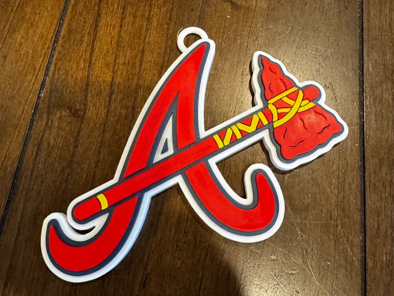 Atlanta Braves Oversized Chain Pendant