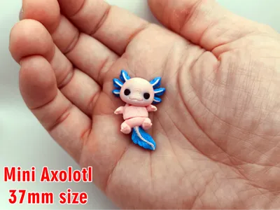 Articulated Mini Axolotl Baby