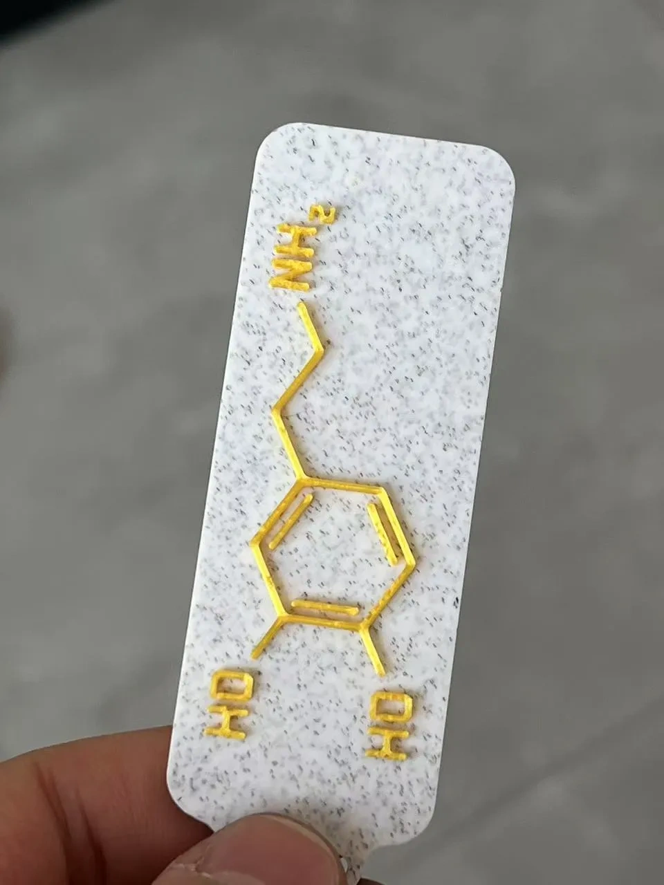 Miniatura 1 do modelo 3D 化学卡片|多巴胺 化学分子结构式挂件