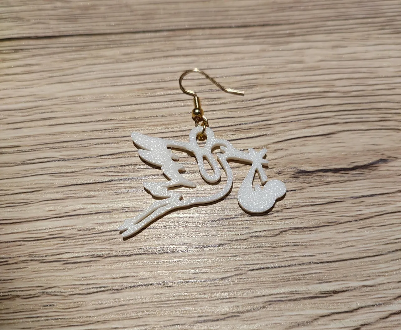 Cigogne bijou (pendentif, boucle...) view 3