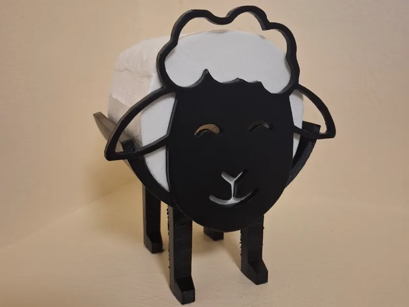 Sheep toilet paper holder