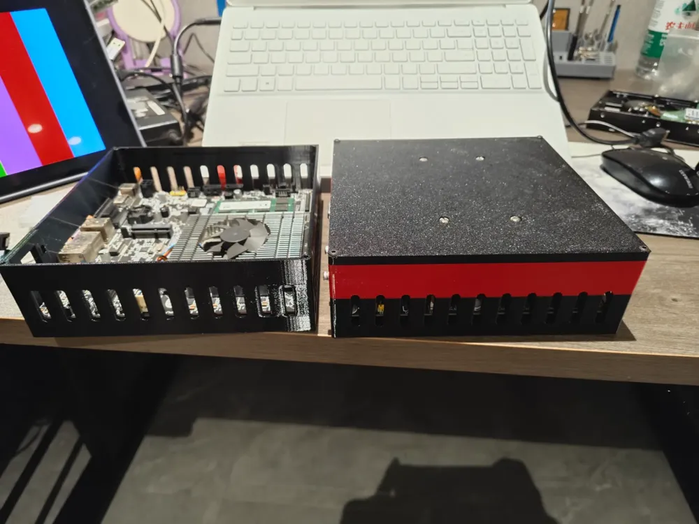 Compact ITX motherboard soft router chassis, 17*17 motherboard case ...