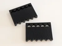 Bottom Rail Version - 2x End Brackets and 1x Mid Bracket