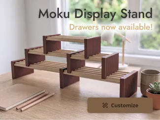 Moku Display Stand - Parametric Desk Shelf/Riser