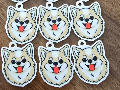 Keychain Chihuahua Dog cute NFC