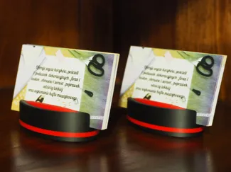 elegant business card holder