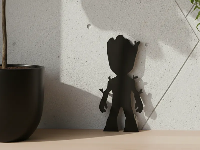 Décoration interrupteur - Silhouette Groot