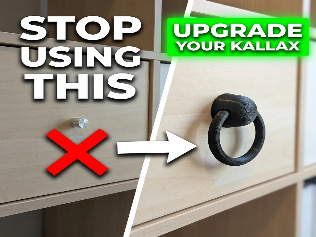 Kallax Handle – Ring Pull for Doors & Drawers
