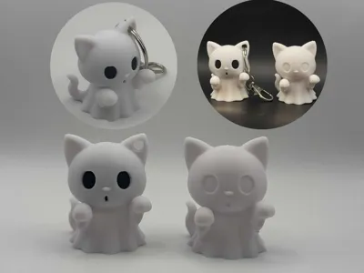 Ghost Cat Buddy – Chibi kitten in ghost costume