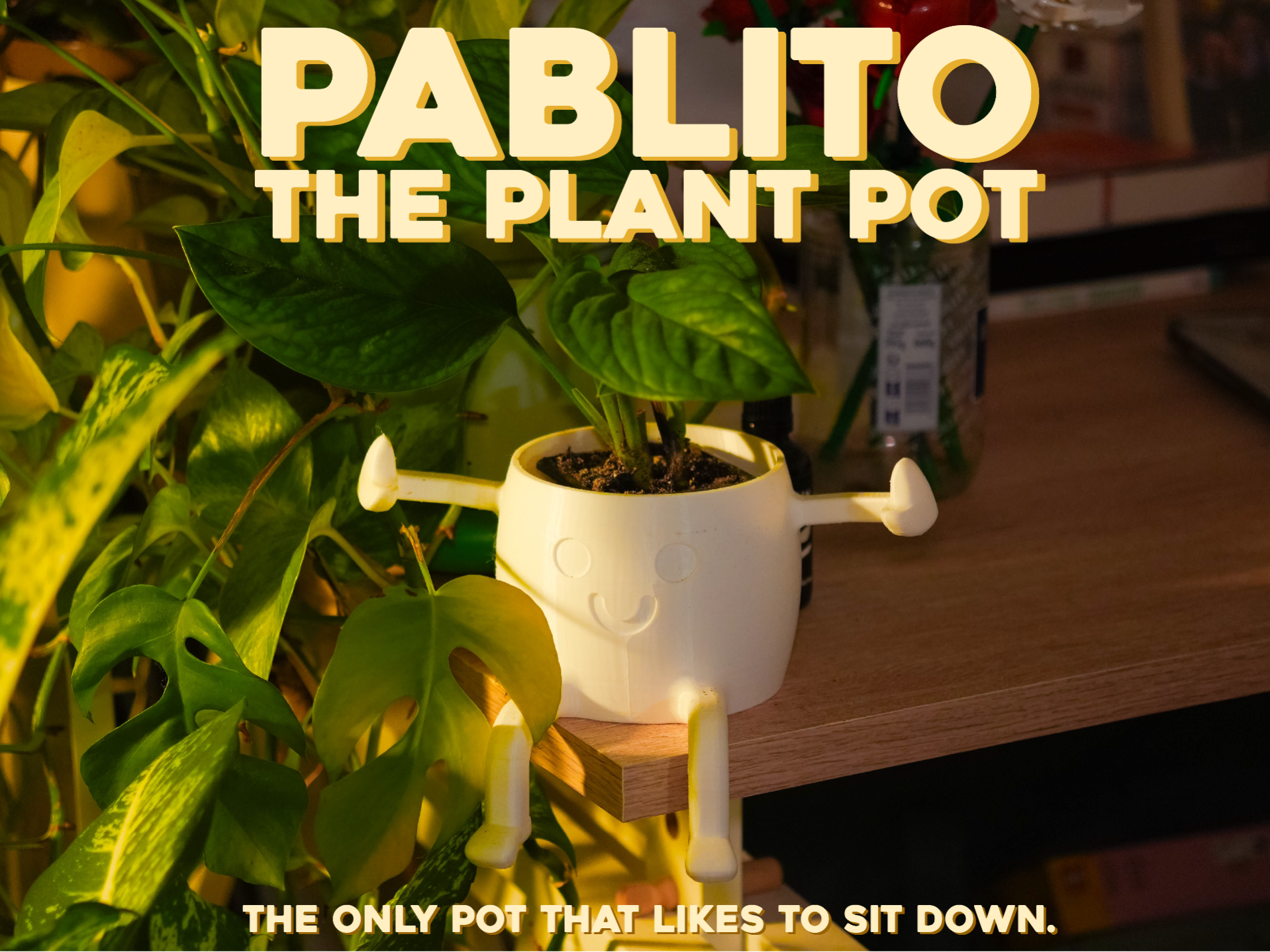 Pablito - the Sitting Plant Pot