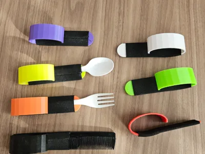 Cutlery holder aid for disabled people