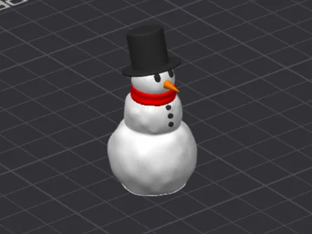 V2 Snowman with Top Hat