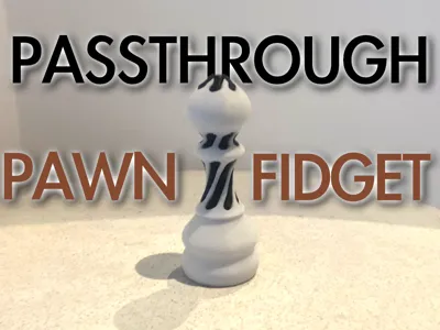 Impossible Passthrough Pawn Fidget Toy
