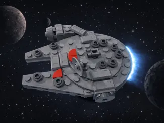 Brick Millennium Falcon XXL - Over 15" Long! 400%