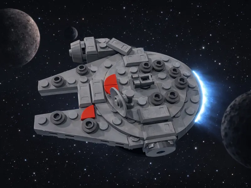 Brick Millennium Falcon XXL - Over 15" Long! 400%