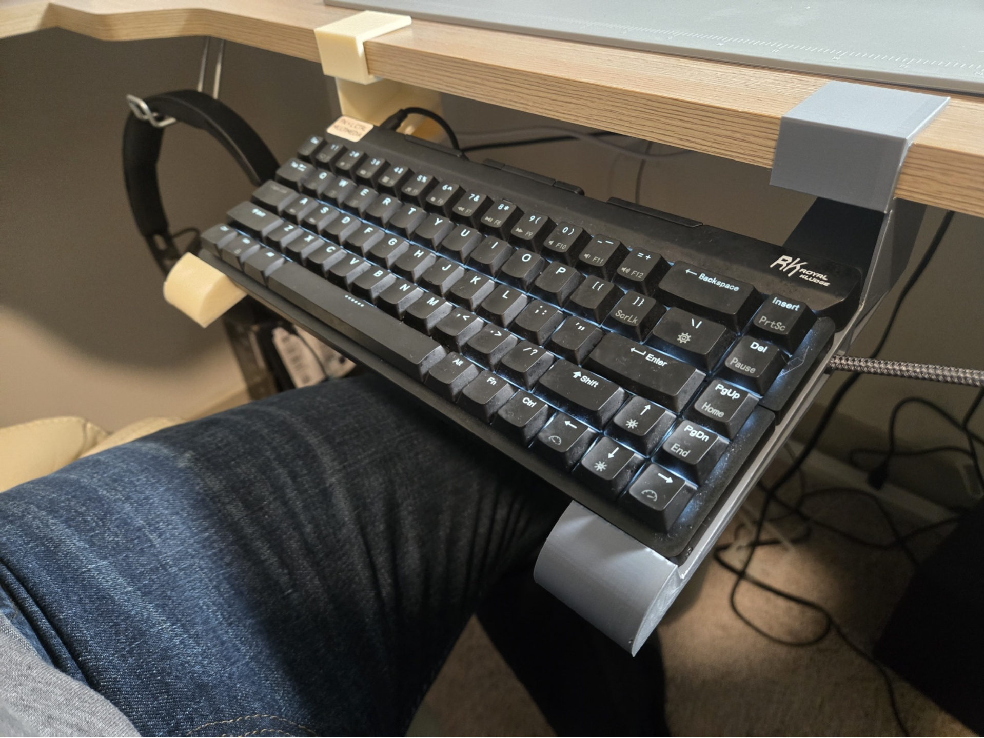 Hanging Keyboard Desk Shelf