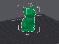 Sculpture de chat low poly — photo 4