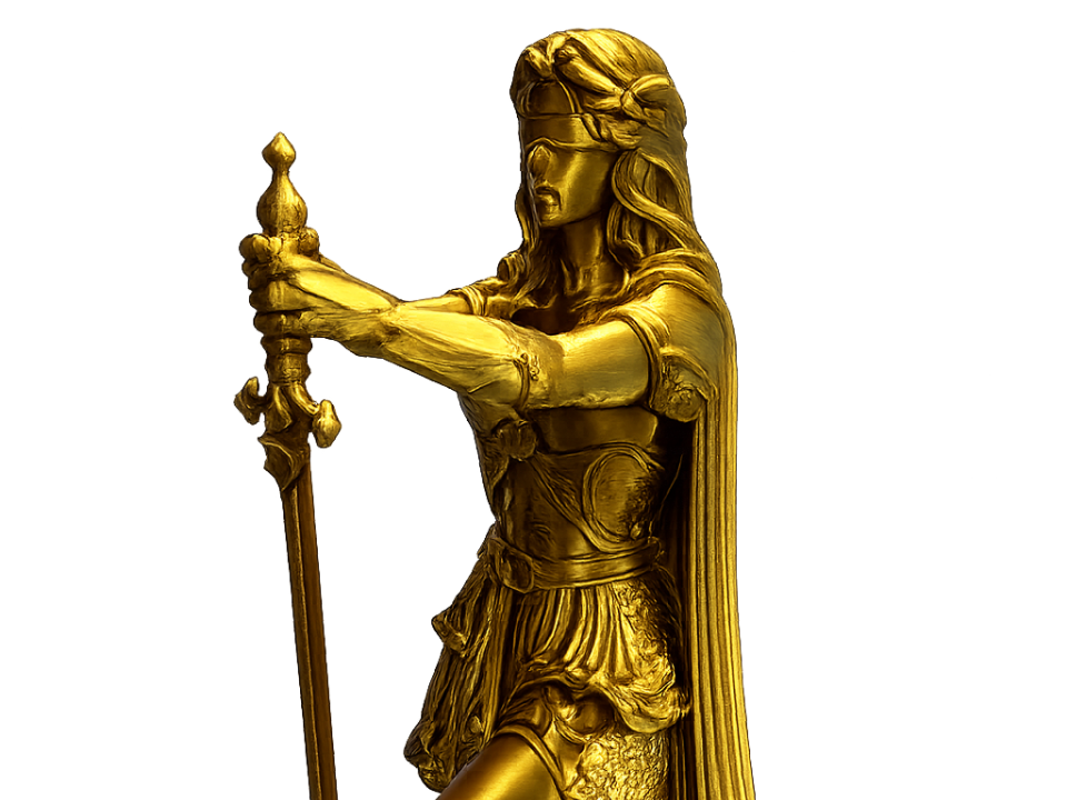 Themis 18cm – Estátua da Justiça (Alta Qualidade)