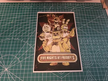 Cuadro decorativo en 3D: Five Nights at Freddy's Movie Poster - Hueforge — vista de referencia 3