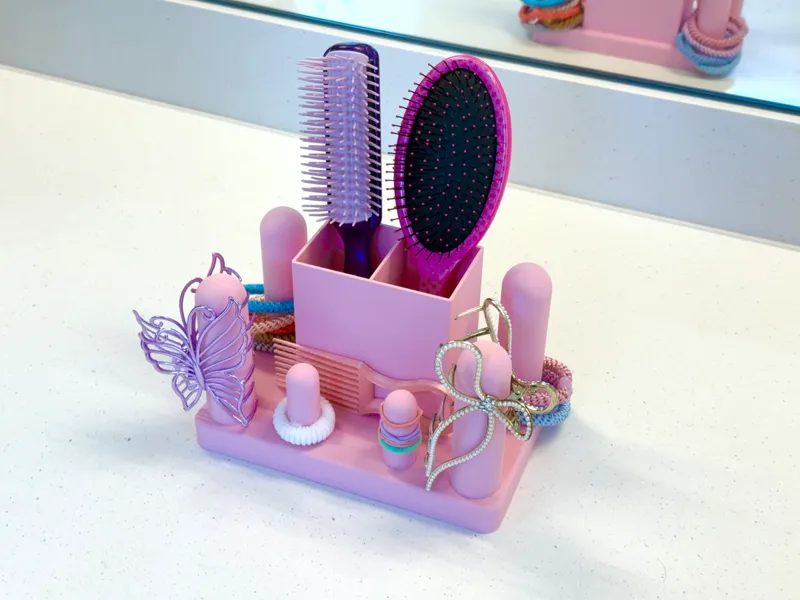 Comb, Hair Tie and Hair Clip Holder
