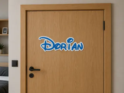 Dorian name Disney font