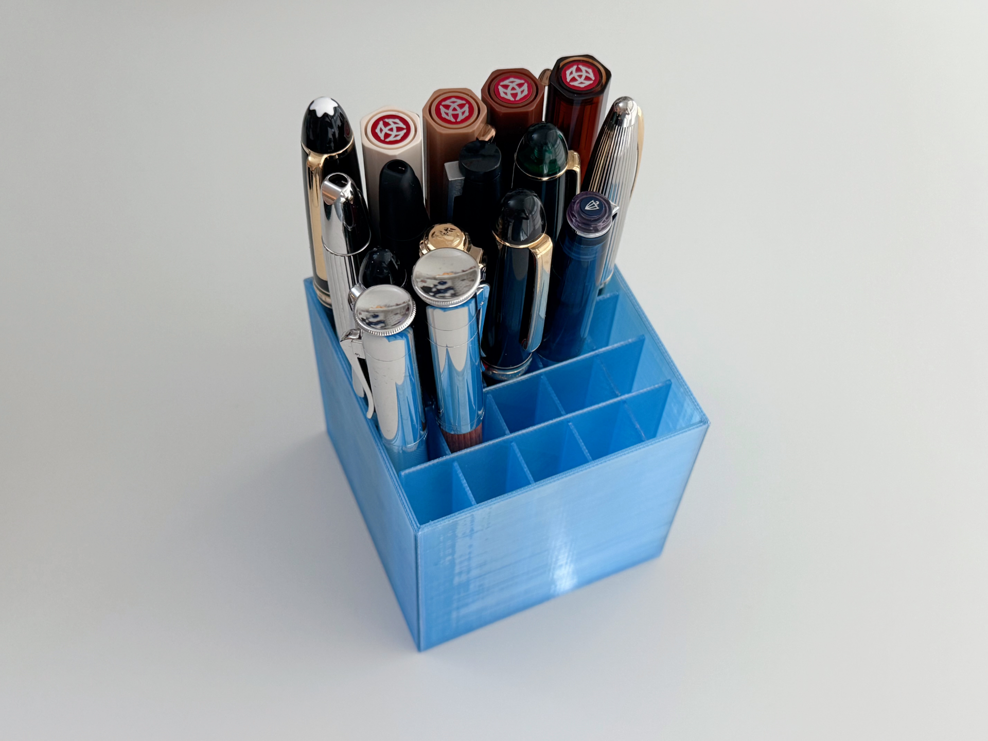 Flexible Fountain Pen Organizer/Pen Holder Box