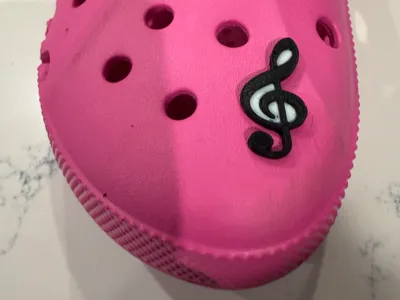 Music croc charm - jibbitz 