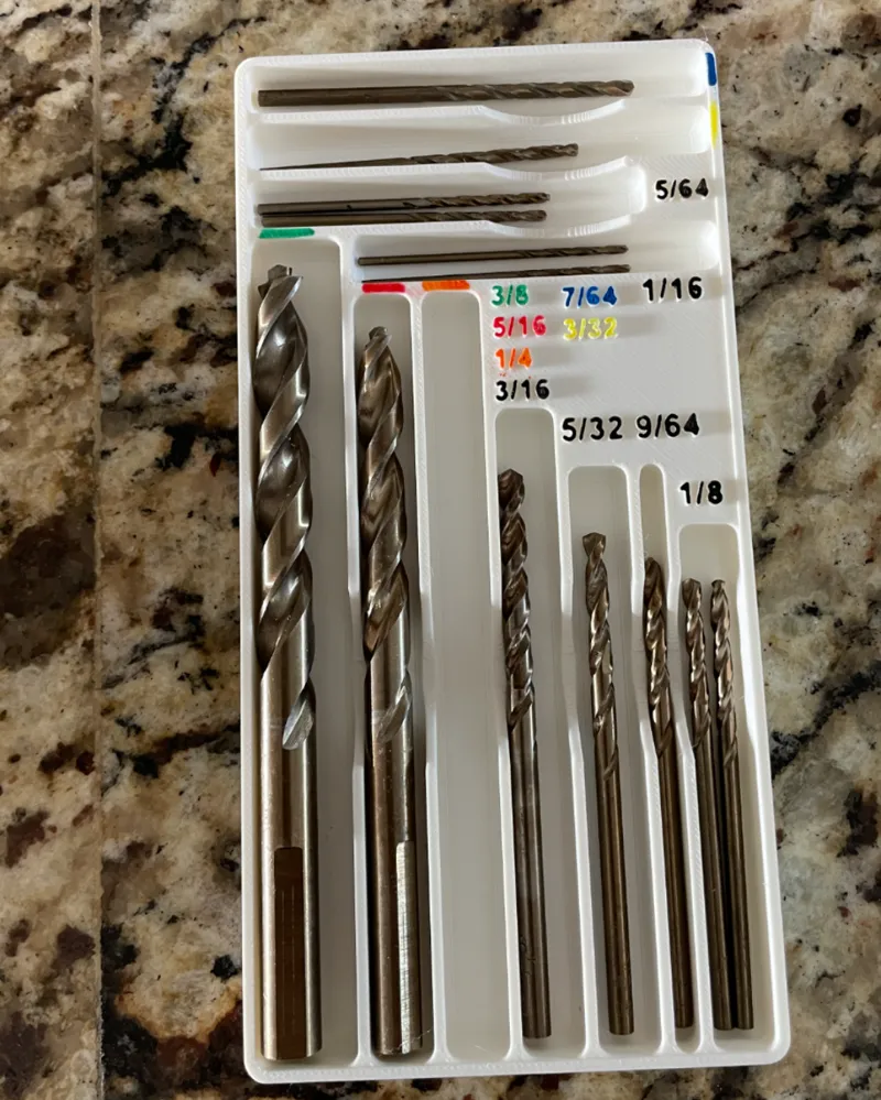 DRILL BITS HOLDER GRIDFINITY DEWALT 3/8  DRILLBIT