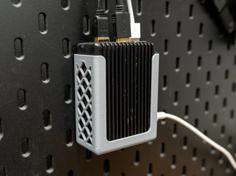 Skadis Holder for Raspberry Pi 4 with Case 
