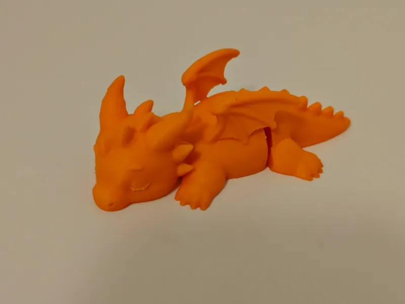 Cute flexi Sleeping Baby Dragon easy print