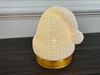 Santa Hat Lamp - Free 3D Print Model - MakerWorld