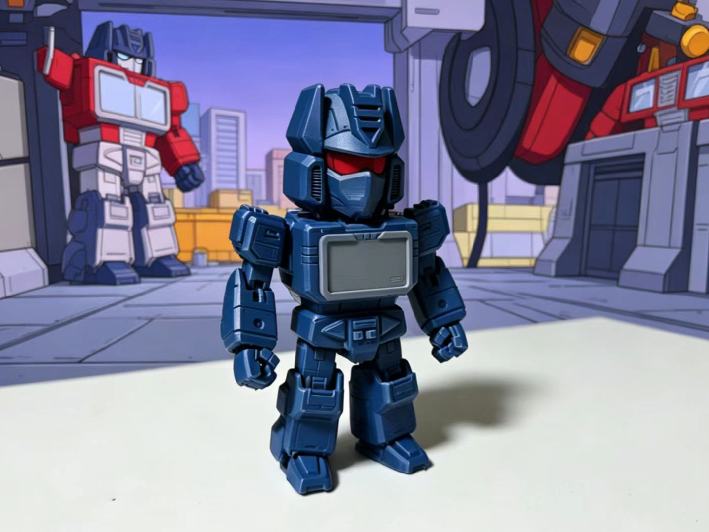 Miniatura 1 do modelo 3D Transformers - Chibi Soundwave