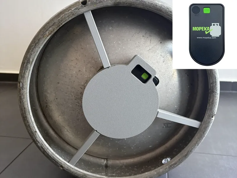 Halterung für Mopeka Sensor für 11kg Gasflasche
