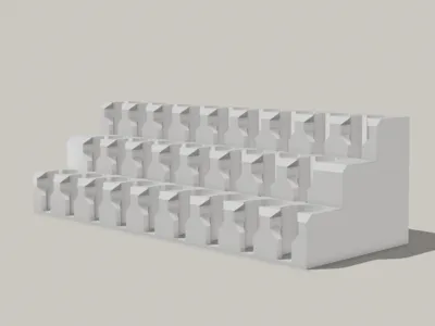 IKEA SKADIS Pegboard 3-Tier for 26 Resin Colors