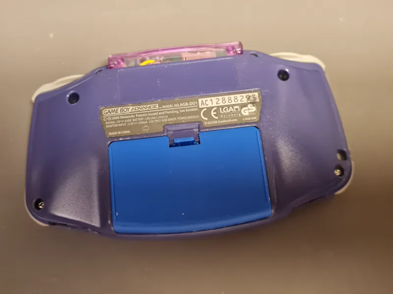 Nintendo Gameboy Advance Battery Cover