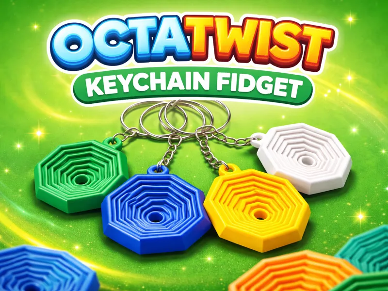 OctaTwist Keychain Fidget