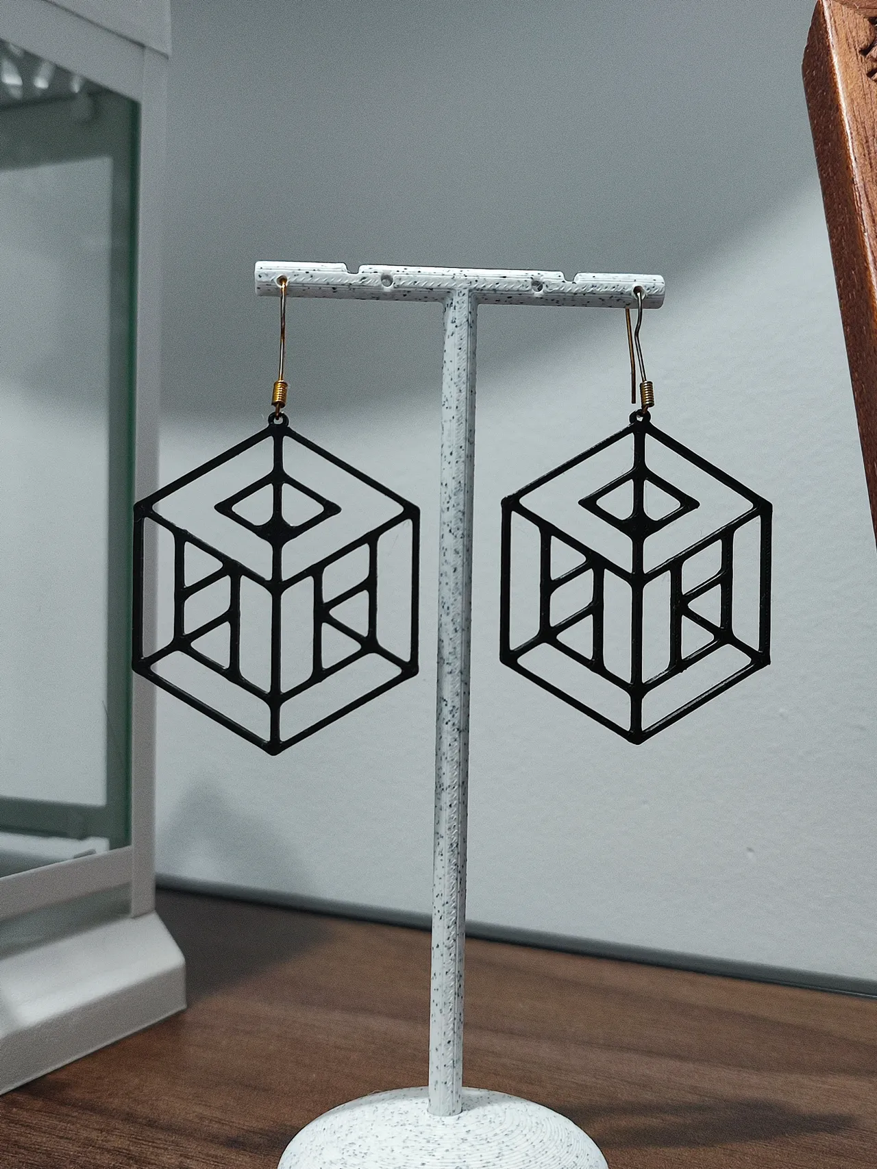 Aretes Cubo de Metatrón view 4