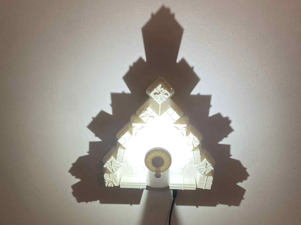 Gifts and Christmas Tree - Shadow Art by Dream Layer MakerWorld ...
