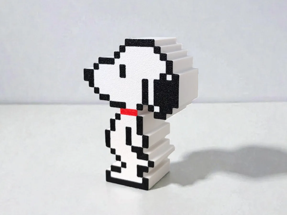 8-bit Snoopy - Free 3D Print Model - MakerWorld