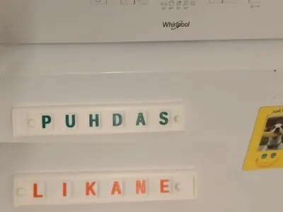 Dishwasher status indicator (in finnish)