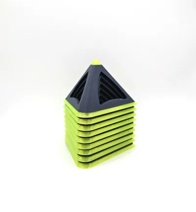 Stackable Multimaterial TPU Paint Pyramids - Free 3D Print Model ...