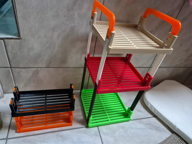 Stackable shelf in several sizes