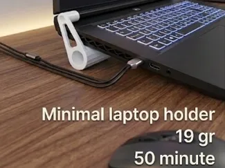 Minimal Laptop Stand – No Supports, Ergonomic