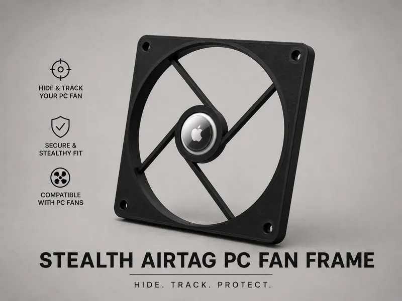 Stealth AirTag PC Fan Frame